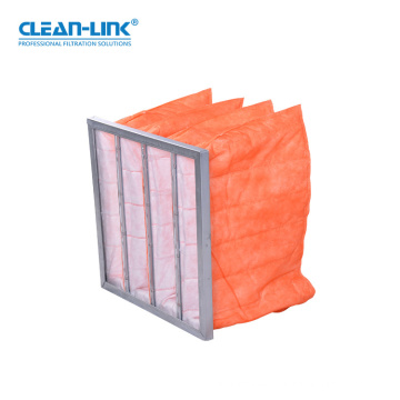 Clean-Link F8 Medium Efficiency Paint Bag Filter for HVAC Filtration Systems